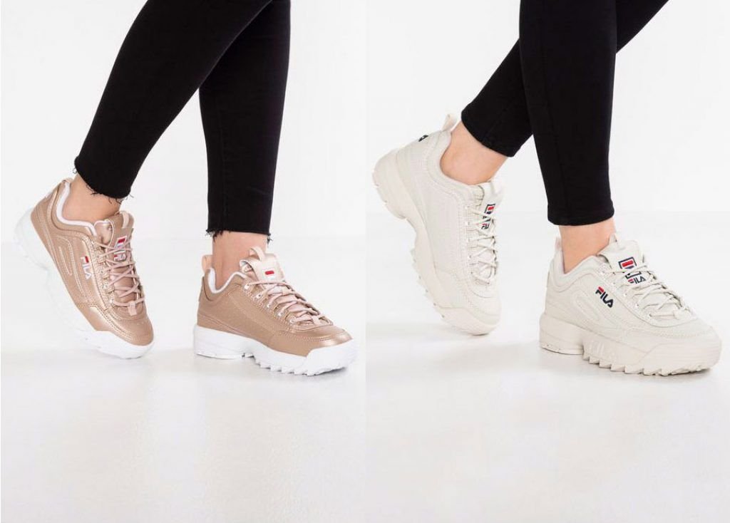 fila disruptor con baqueros